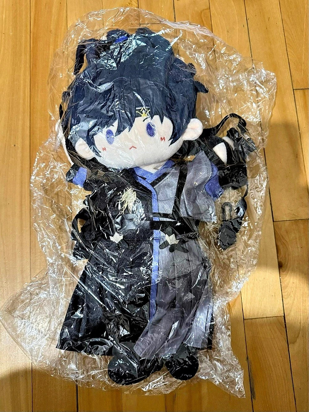 Minidoll Mo Dao Zu Shi Wei Wuxian Cotton Plush Doll Plush Doll Black & Blue